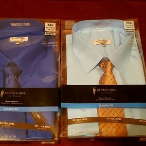 2 brand new mens dress shirt